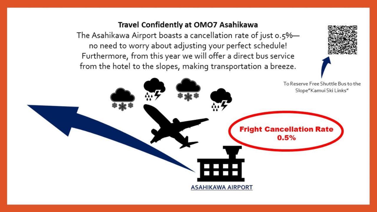 호시노 리조트 Omo7 아사히카와 외부 사진 Asahikawa Airport advertisement